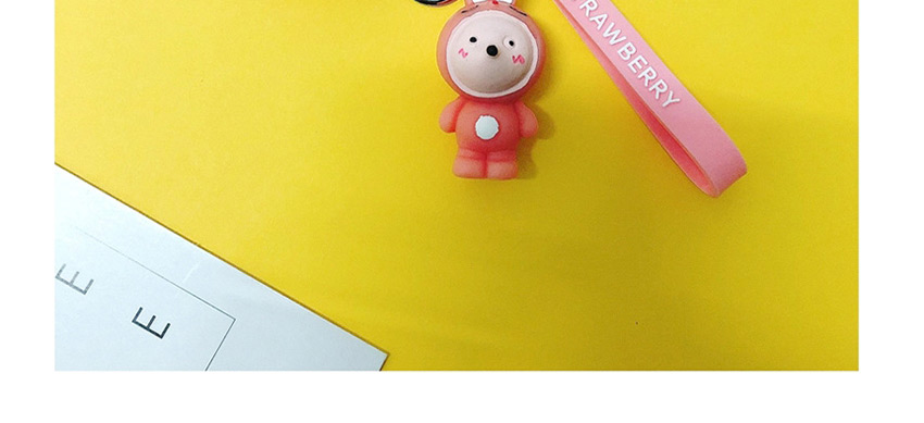 Fashion Pink Rabbit + Pink Headphone Case (2nd Generation) Animal Apple Wireless Bluetooth Headset Silicone Case,Fashion Keychain