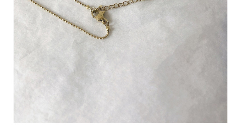 Fashion Golden Titanium Steel Letter Love Alloy Necklace,Necklaces