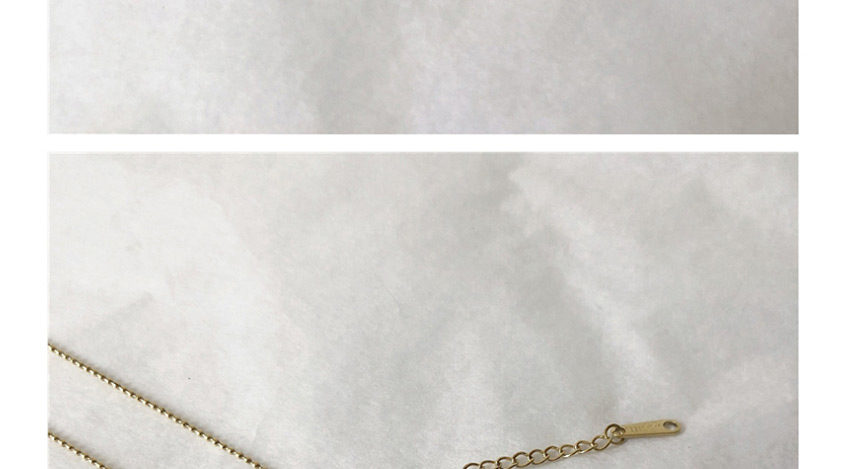 Fashion Golden Titanium Steel Letter Love Alloy Necklace,Necklaces
