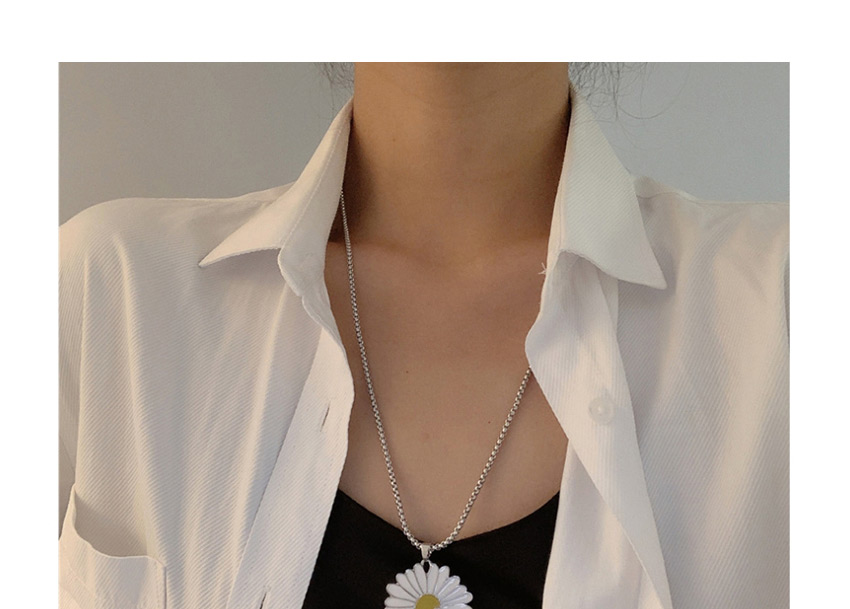 Fashion Brooch Daisy Drop Oil Alloy Necklace Earrings Brooch,Fashion Brooches