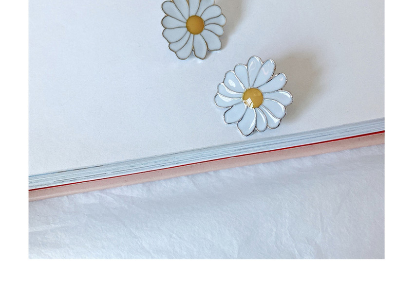 Fashion Brooch Daisy Drop Oil Alloy Necklace Earrings Brooch,Fashion Brooches