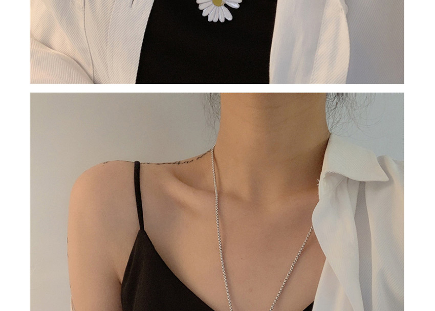 Fashion Stud Daisy Drop Oil Alloy Necklace Earrings Brooch,Fashion Brooches