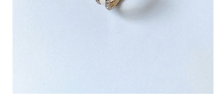 Fashion Sequins (no. 7) Open Gold Plated Sequined Diamond Ring,Fashion Rings