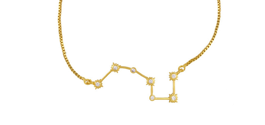 Fashion Silver Copper Inlaid Zircon Constellation Polaris Bracelet,Fashion Bracelets