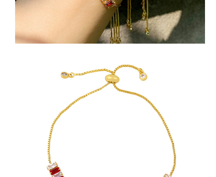 Fashion Red And White 18k Copper-plated Adjustable Bracelet,Fashion Bracelets