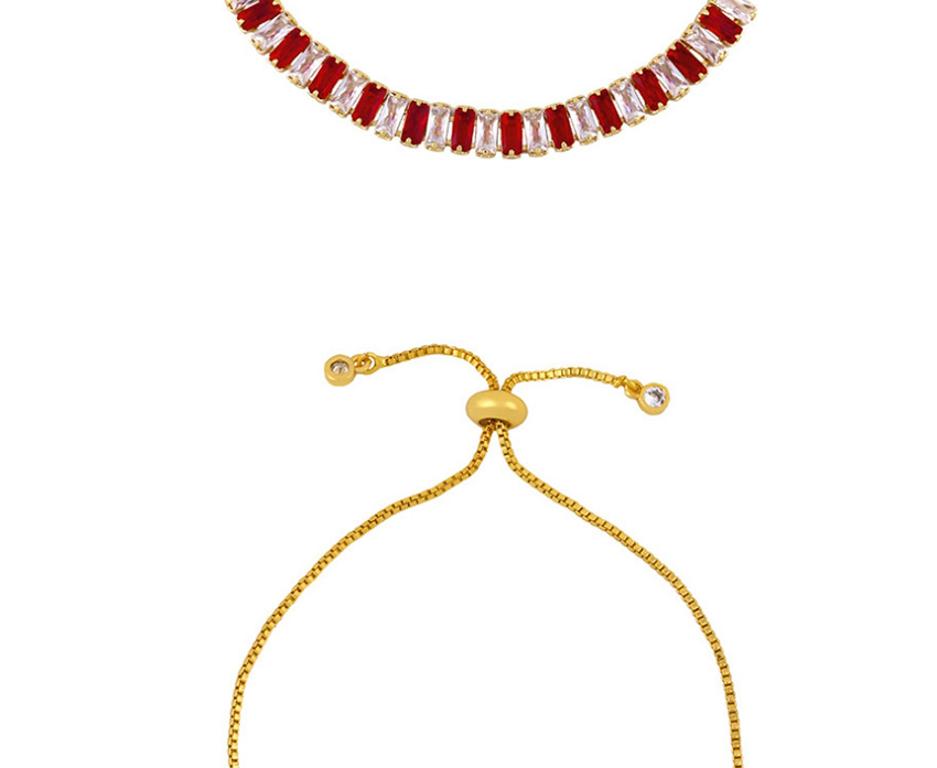 Fashion Red And White 18k Copper-plated Adjustable Bracelet,Fashion Bracelets