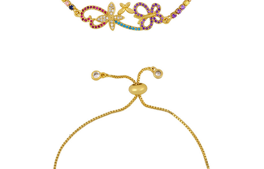 Fashion Butterfly Butterfly Love Copper Inlaid Zircon Bracelet,Fashion Bracelets