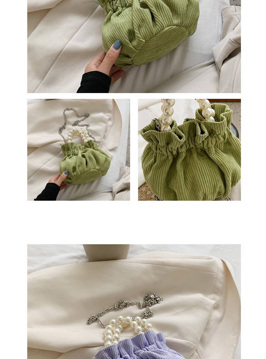 Fashion Green Pearl Chain Shoulder Bag,Shoulder bags