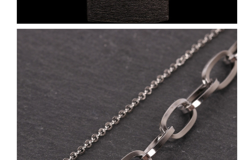 Fashion Golden Thick Chain Stainless Steel Hollow Double Necklace,Chains