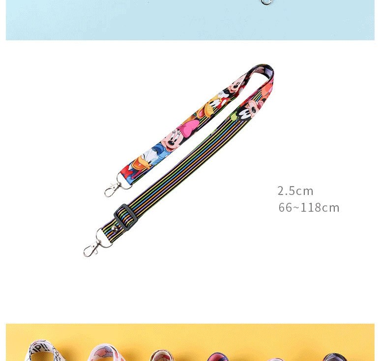 Fashion Colorful Letters Printed Webbing Diagonal Mobile Phone Case Lanyard,Phone Chain