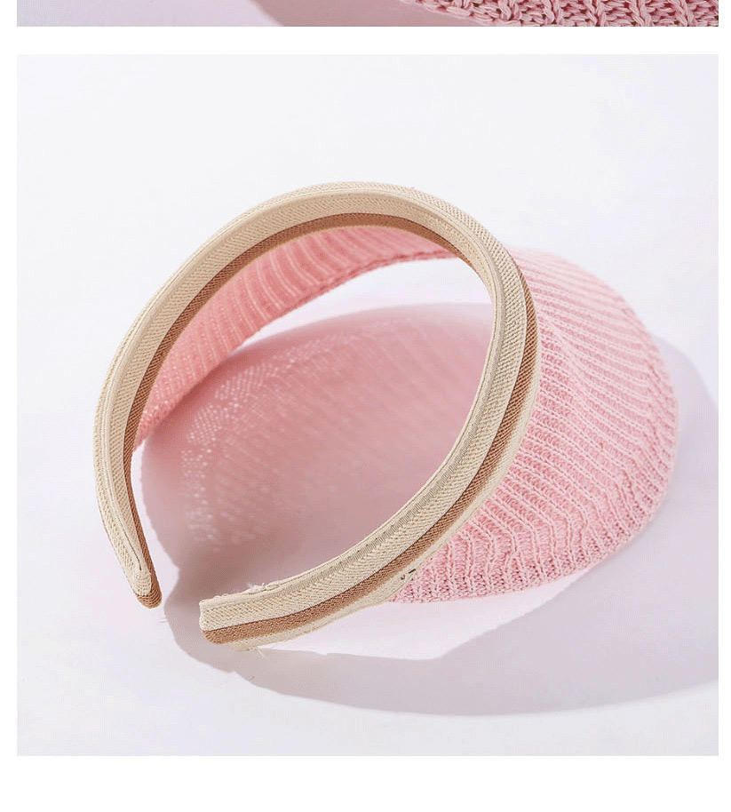 Fashion Pink Knitted Breathable Sunscreen Top Hat,Sun Hats