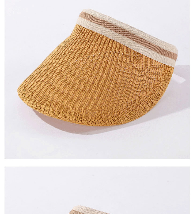 Fashion Caramel Colour Knitted Breathable Sunscreen Top Hat,Sun Hats