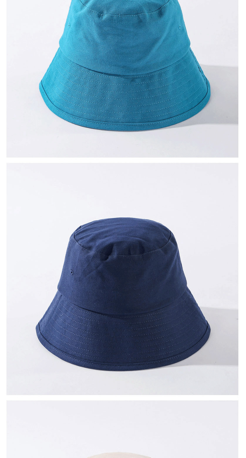 Fashion Dark Blue Pure Color Fisherman Hat,Sun Hats