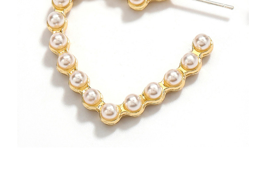 Fashion Love Love Five-pointed Star Alloy Pearl Earrings,Stud Earrings