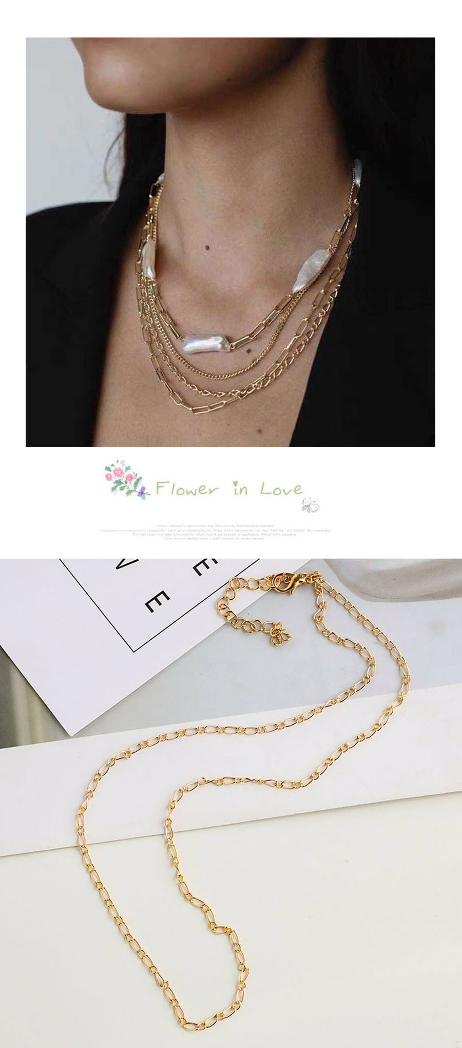 Fashion Golden Alloy Pearl Multi-layer Necklace Set,Jewelry Sets