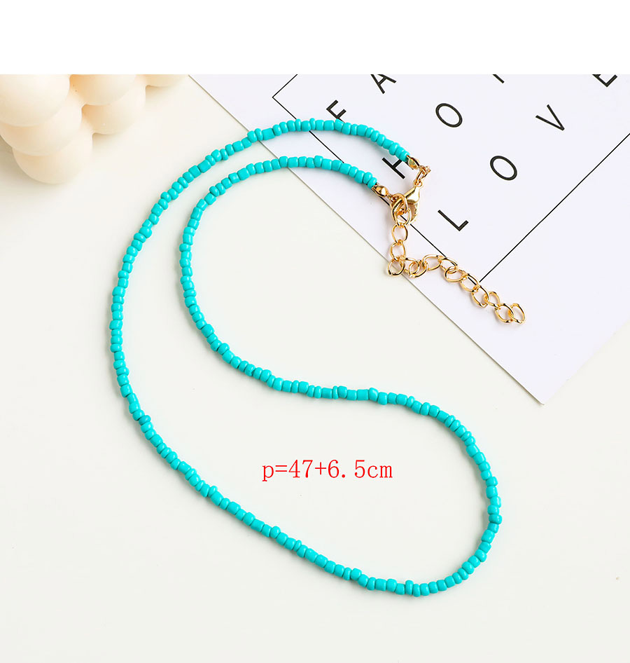 Fashion Color Alloy Rice Bead Flower Multilayer Necklace,Multi Strand Necklaces