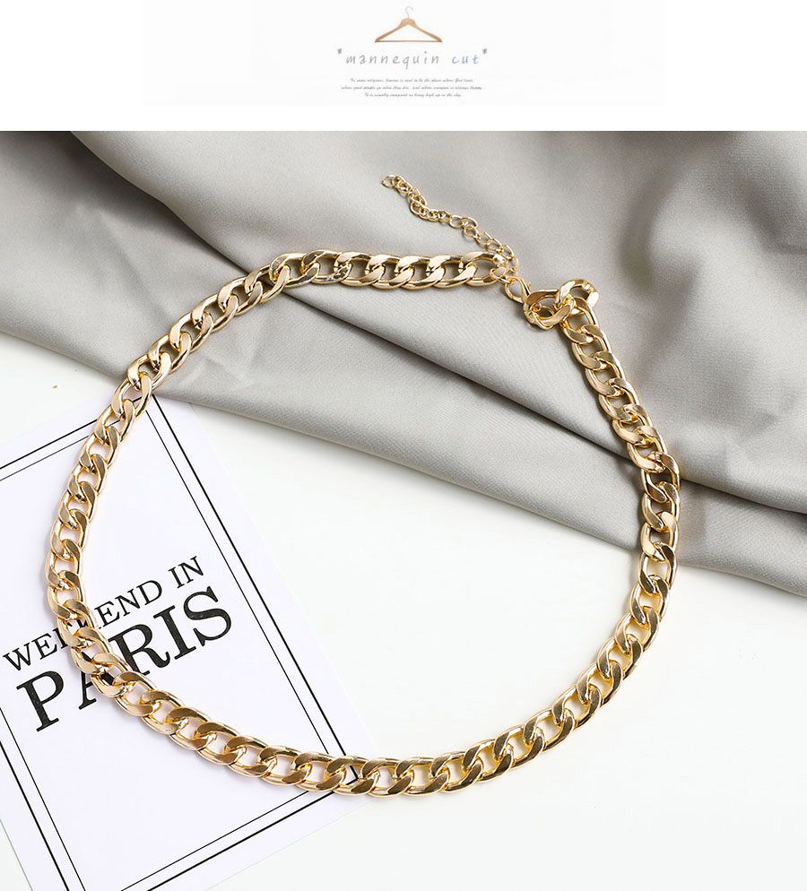 Fashion Golden Resin Chain Double Necklace,Chains
