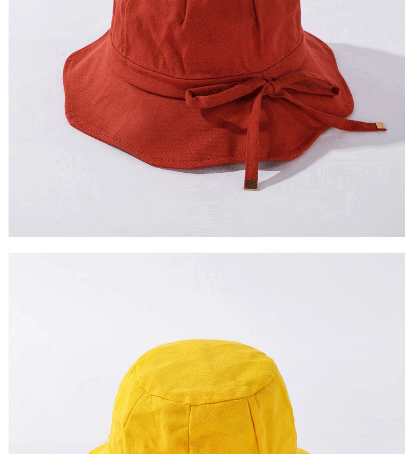 Fashion Coffee Color Irregular Side Cotton Tethered Fisherman Hat,Sun Hats