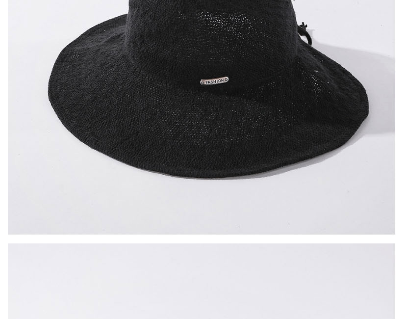 Fashion Black Milk Silk Big Eaves Cover Face Sunscreen Top Hat,Sun Hats