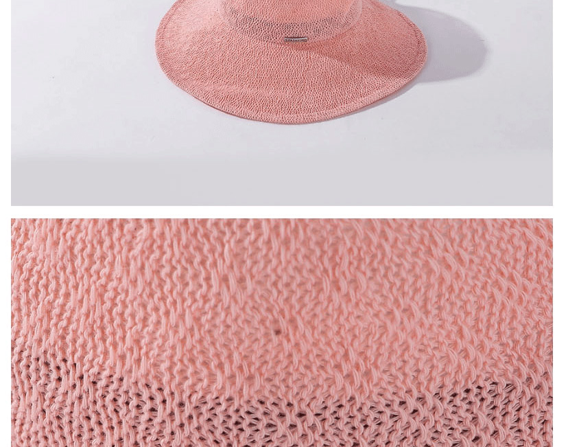 Fashion Pink Milk Silk Big Eaves Cover Face Sunscreen Top Hat,Sun Hats