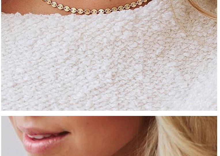 Fashion 14k Gold Gold-plated Titanium Steel Round Chain Necklace,Fashion Bracelets