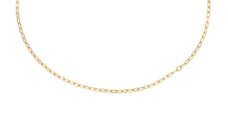 Fashion 14k Gold Titanium Steel Plated 14k Gold Chain Necklace,Chains