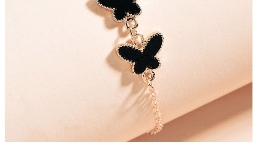 Fashion Pink Butterfly Resin Alloy Adjustable Bracelet,Fashion Bracelets