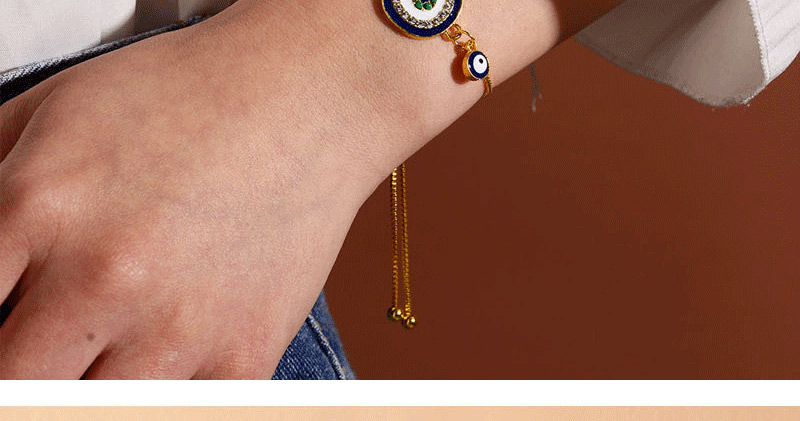 Fashion Golden Gold-plated Oil Drop And Diamond Round Bracelet,Fashion Bracelets