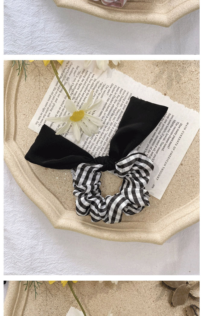 Fashion Red Checked Bowknot Bow Hair Rope,Hair Ring