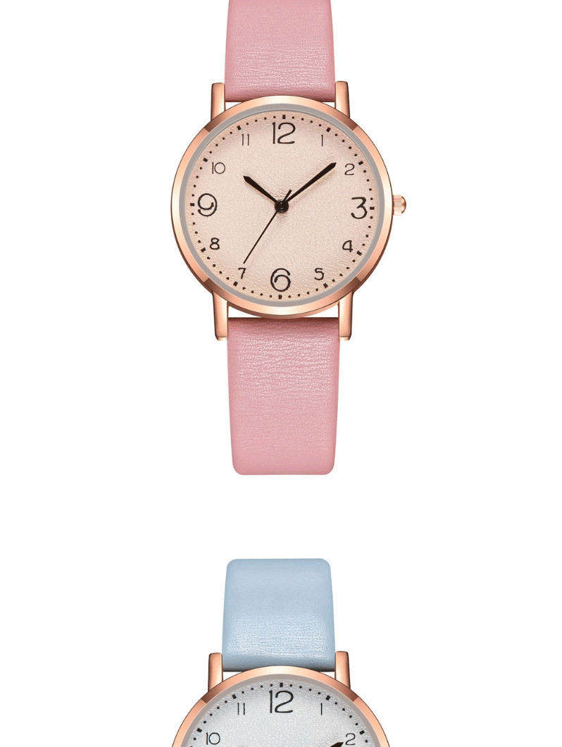 Fashion Pink Ultra-thin Digital Face Strap Ladies Watch,Ladies Watches