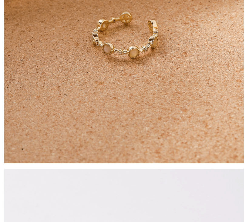 Fashion Golden Small Round Resin Ring,Fashion Rings