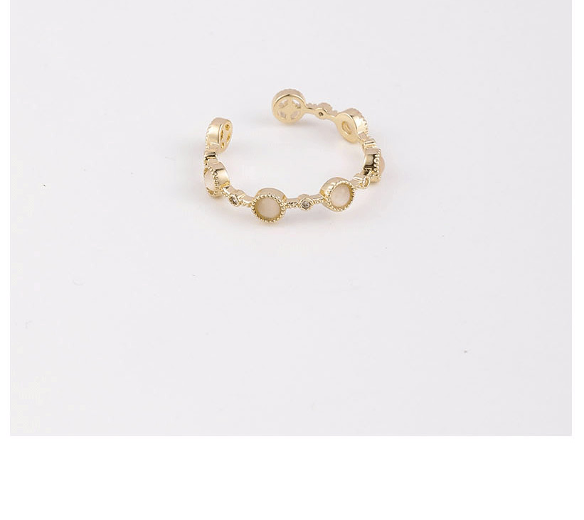 Fashion Golden Small Round Resin Ring,Fashion Rings