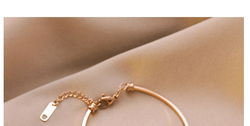 Fashion Rose Gold Titanium Steel Small Waist Hollow Bracelet,Fashion Bracelets