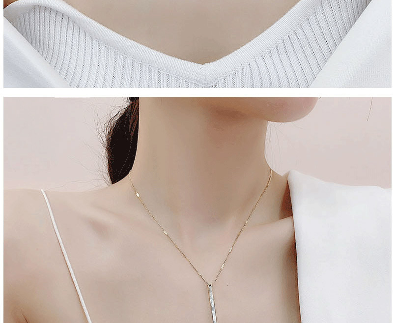 Fashion Golden Shell Titanium Steel Long Alloy Necklace,Pendants