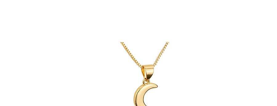 Fashion Golden Moon Gold-plated Stud Necklace Set,Jewelry Sets