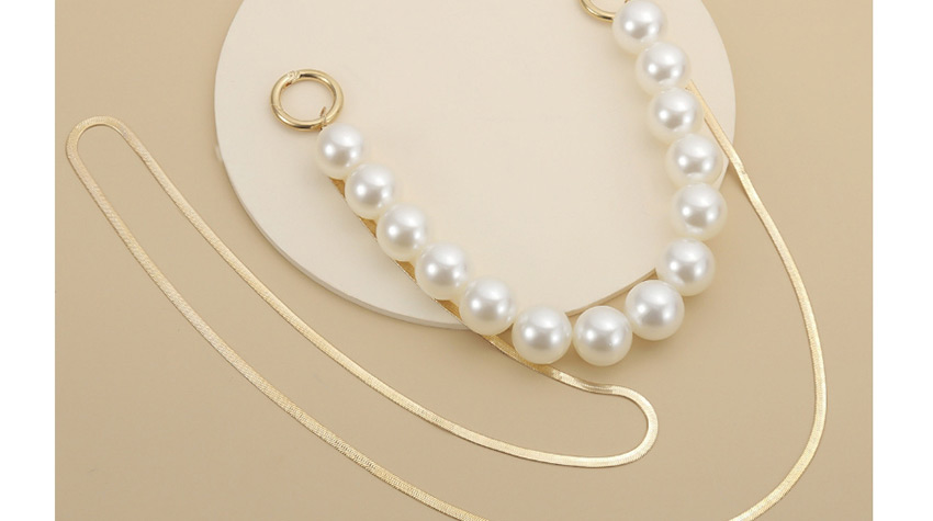 Fashion White K Pearl-like U-shaped Tassel Multi-layer Necklace,Jewelry Findings & Components