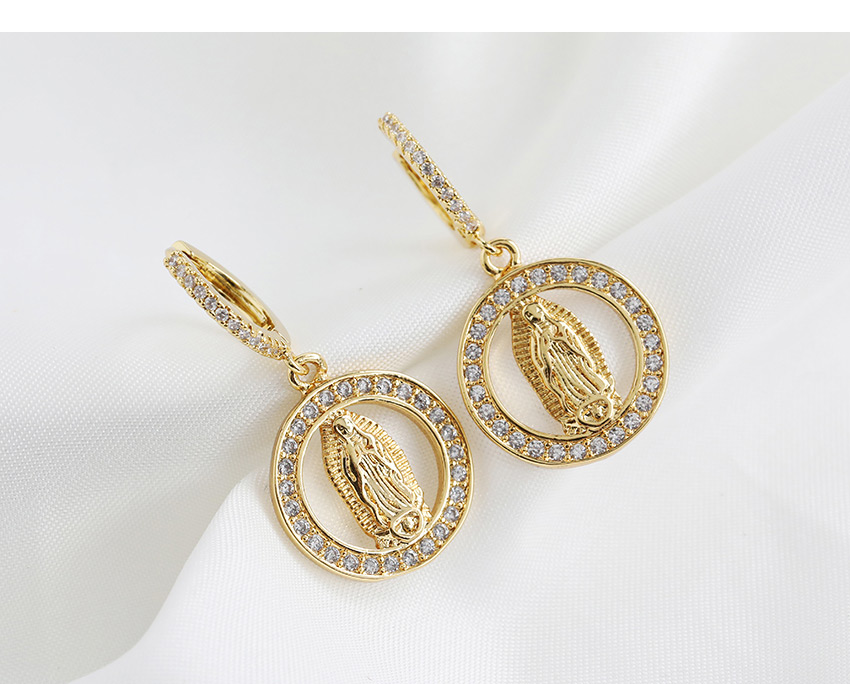 Fashion Golden Bronze Stud Earrings,Earrings