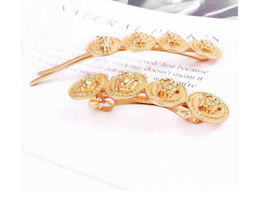 Fashion Chain Five-pointed Star Geometric Love Alloy Hollow Hairpin,Hairpins