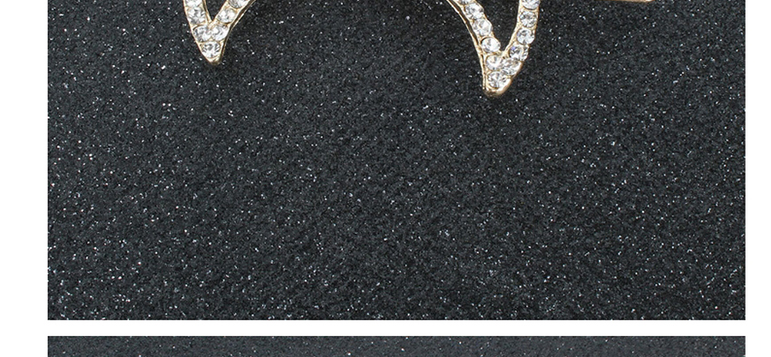 Fashion Cross Shape Diamond-shaped Alloy Geometric Hollow Alloy Hairpin,Hairpins