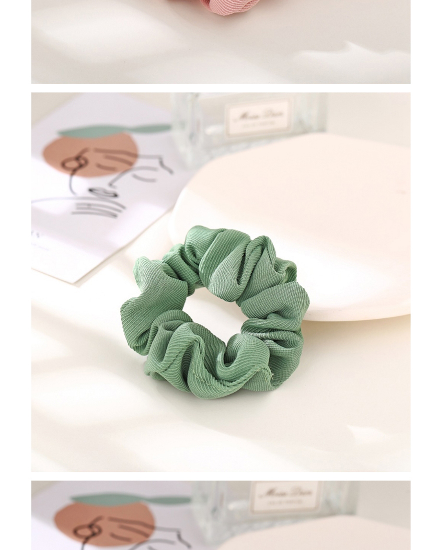 Fashion Gray-green Striped Fabric High Elasticity Large Intestine Loop Hair Rope,Hair Ring