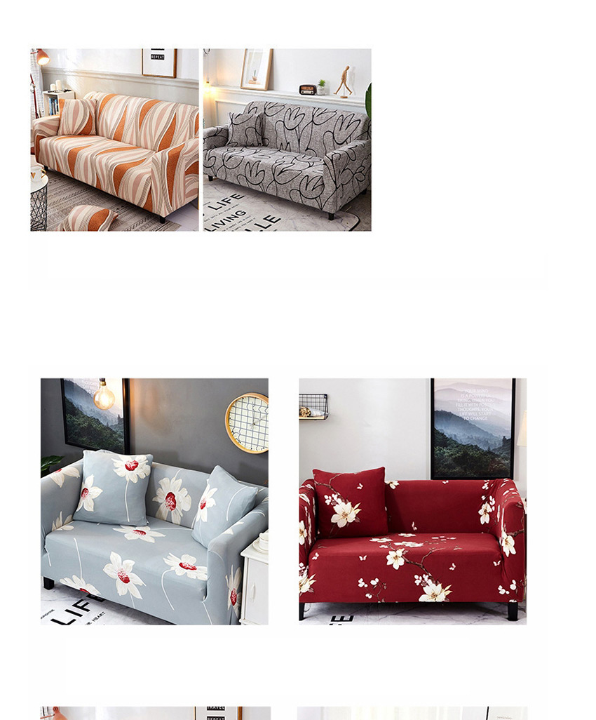 Fashion Simple Lines Multifunctional Knitted Stretch Printed Sofa Cover,Home Textiles