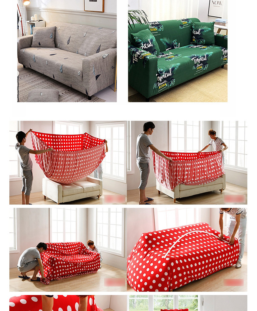 Fashion Simple Lines Multifunctional Knitted Stretch Printed Sofa Cover,Home Textiles
