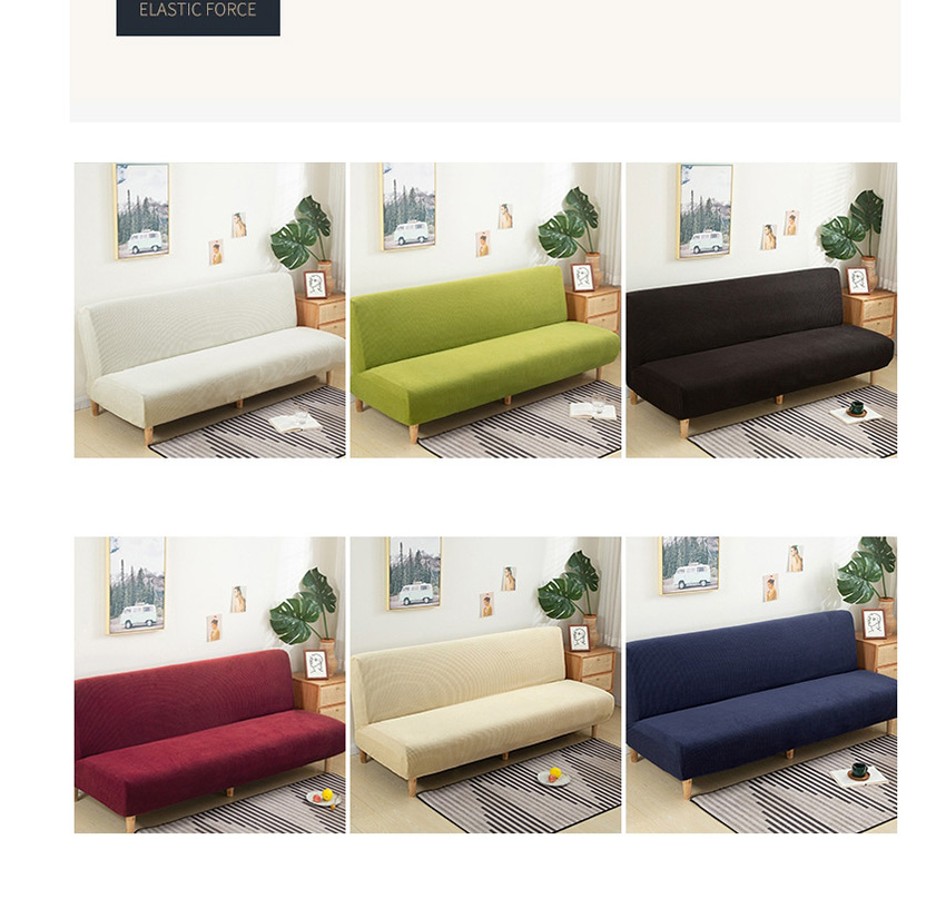 Fashion Dark Powder Solid Color Corn Wool All-inclusive Dustproof Stretch Sofa Cover,Home Textiles