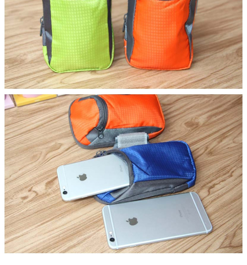 Fashion Blue Sports Equipment Mobile Phone Arm Bag,Wallet