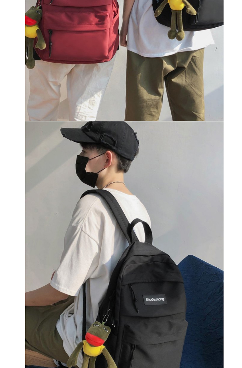 Fashion White Nylon Letter Backpack,Backpack