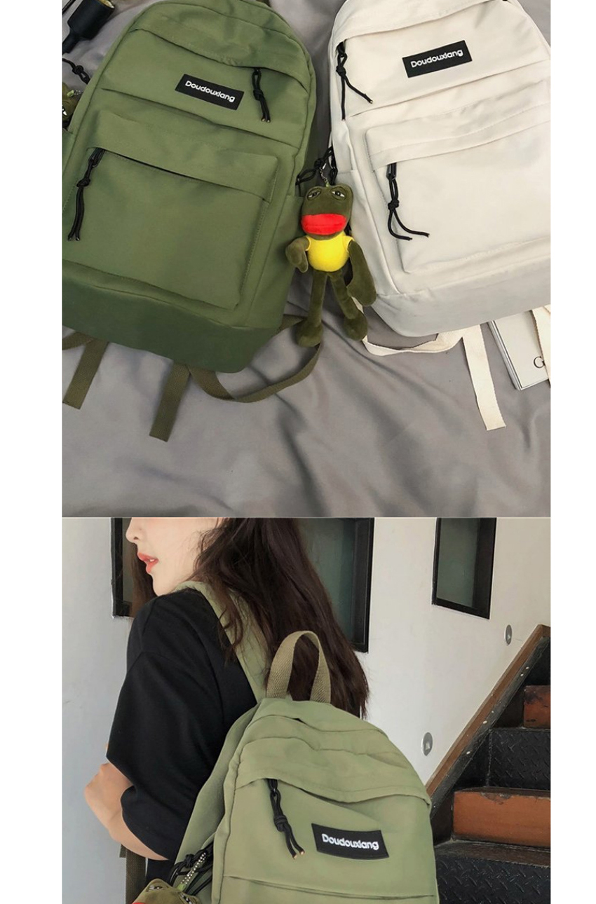 Fashion White Nylon Letter Backpack,Backpack