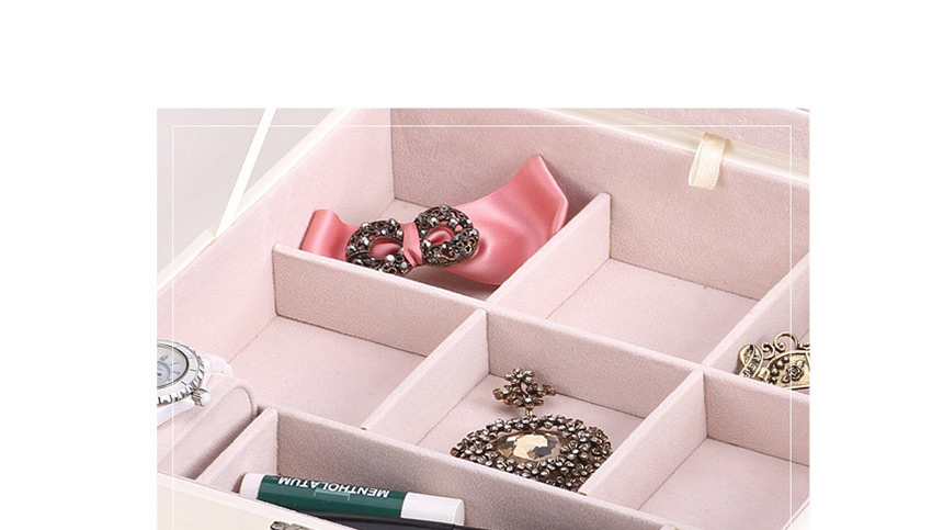 Fashion Purplish Red Wooden Cosmetics Jewelry Box With Mirror Jewelry,Jewelry Packaging & Displays