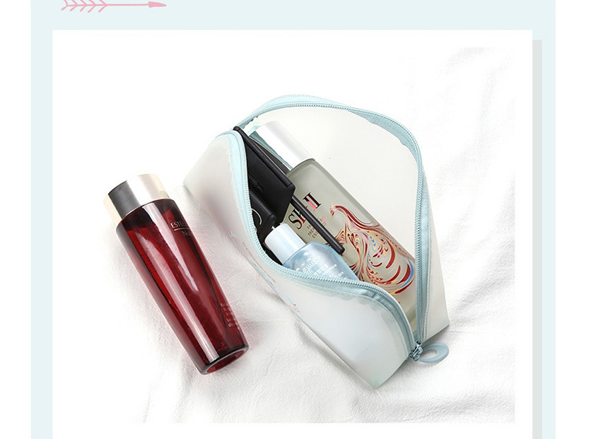 Fashion Seahorse Trumpet Cartoon Transparent Portable Makeup Lipstick Storage Bag,Home storage