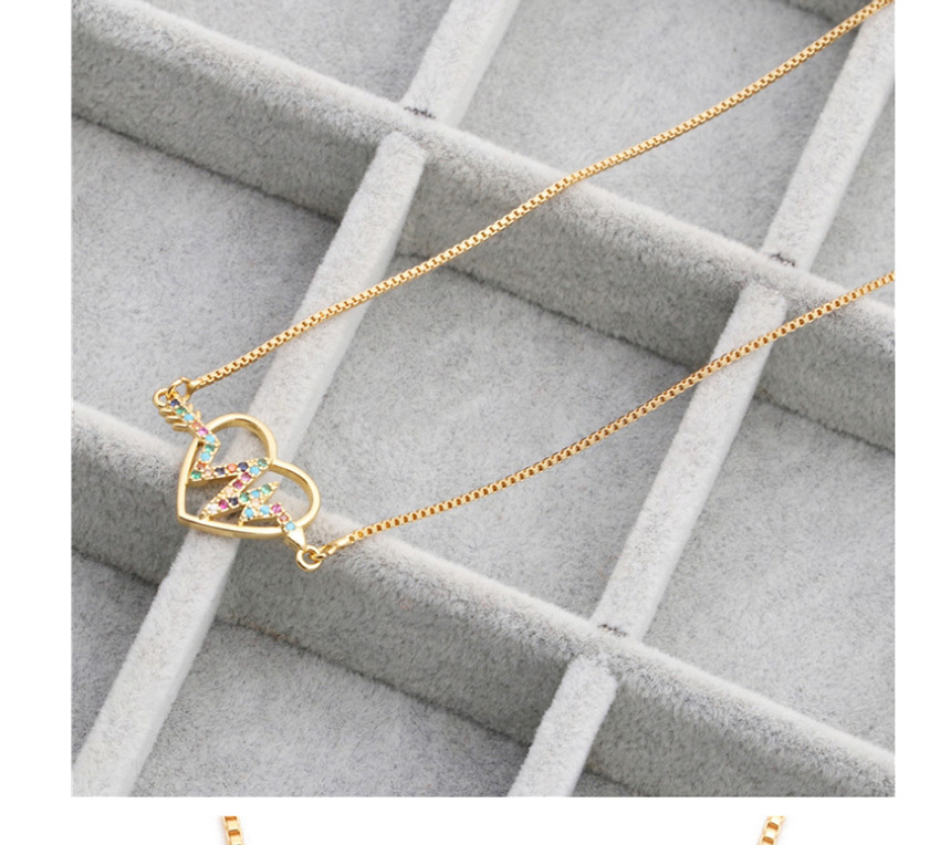 Fashion Oval Gold Bronze Micro-embellished Zircon Embossed Geometric Necklace,Pendants