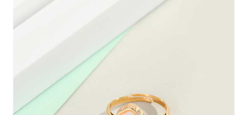 Fashion Pink Bergamot Imitation Natural Stone Palm Alloy Adjustable Ring,Fashion Rings